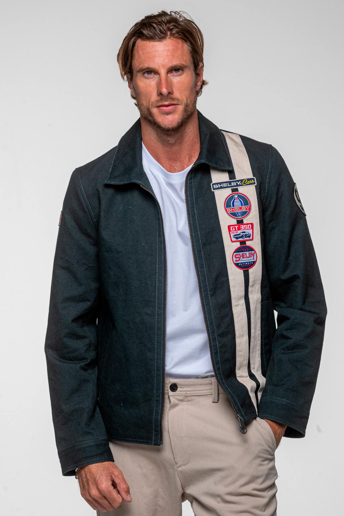 Chaqueta Hombre Carroll Shelby SNAKE NAVY — vista 1