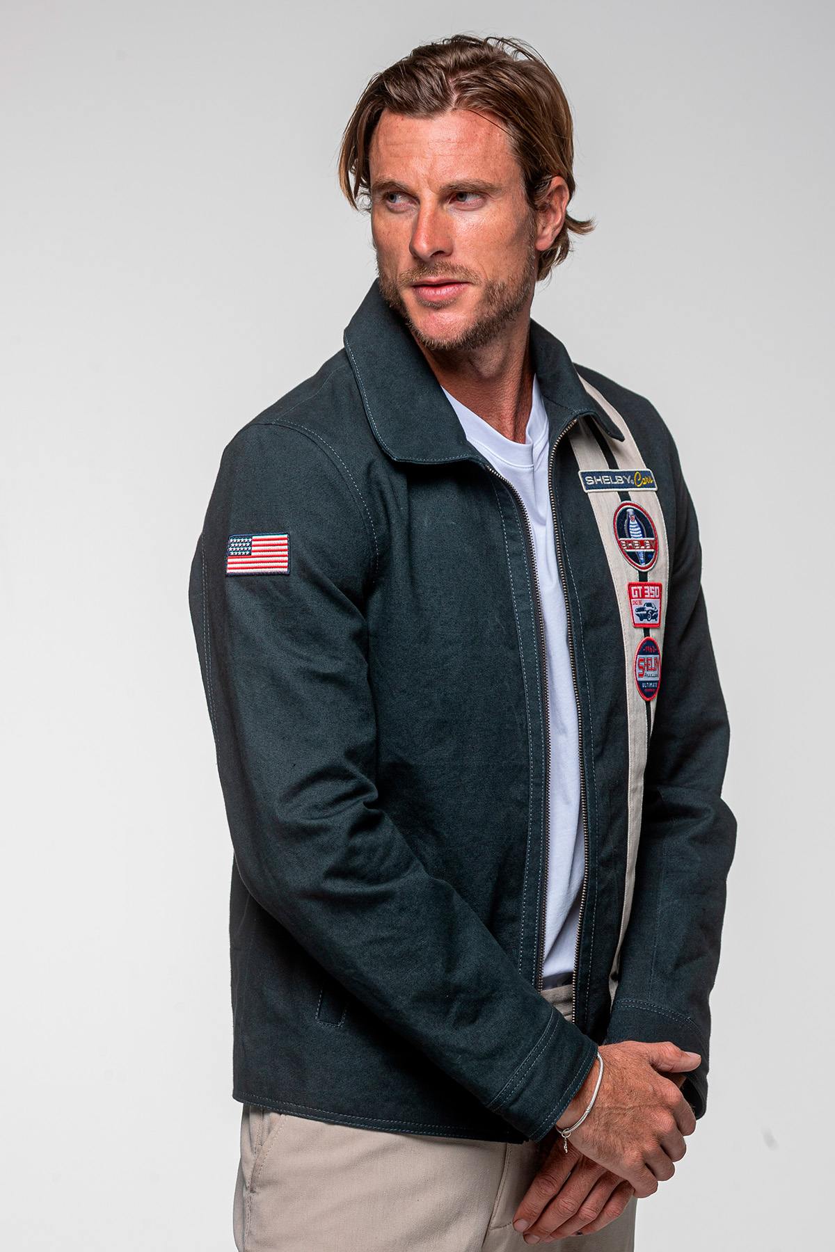 Chaqueta Hombre Carroll Shelby SNAKE NAVY — vista 2