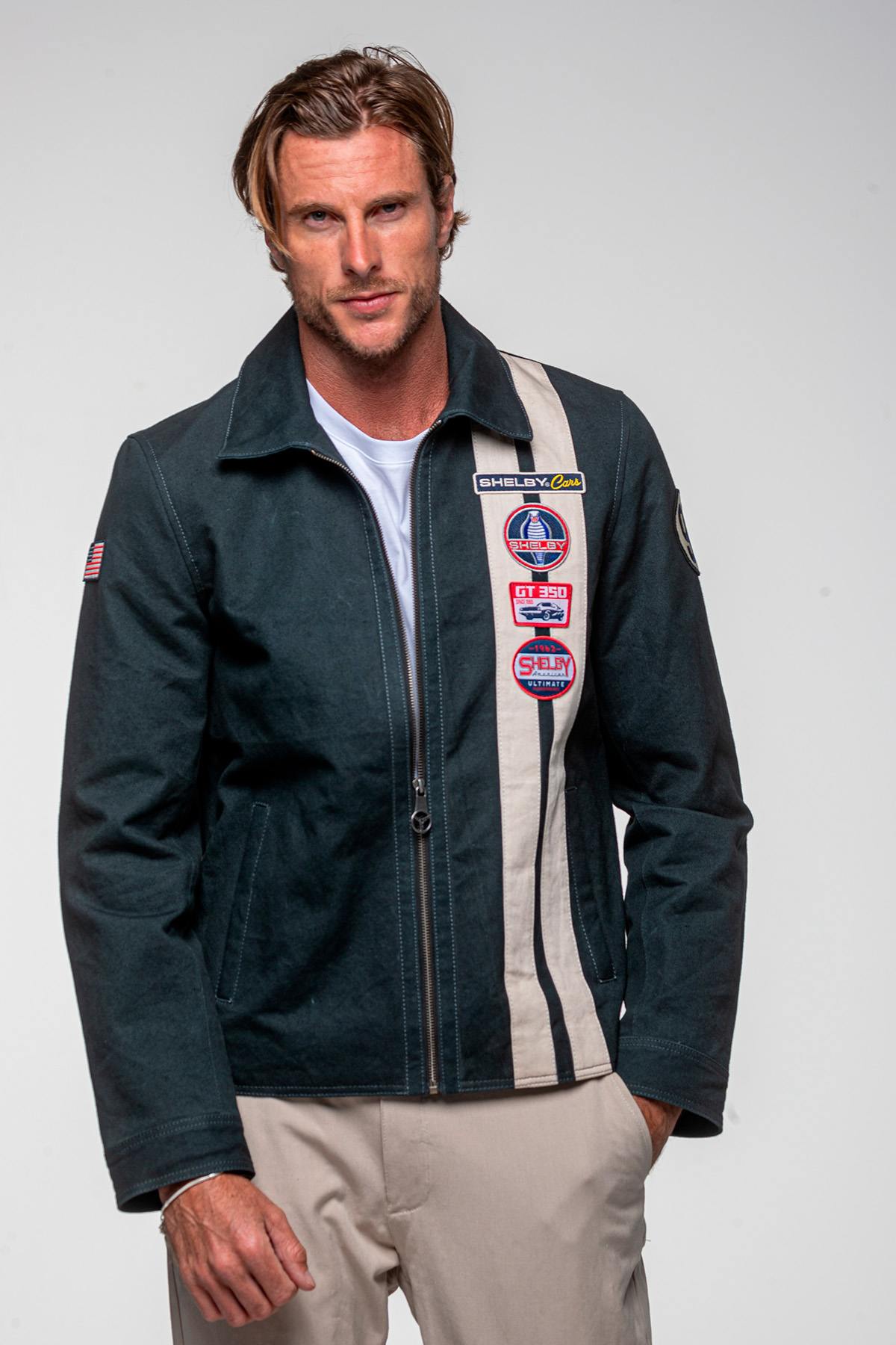 Chaqueta Hombre Carroll Shelby SNAKE NAVY — vista 5