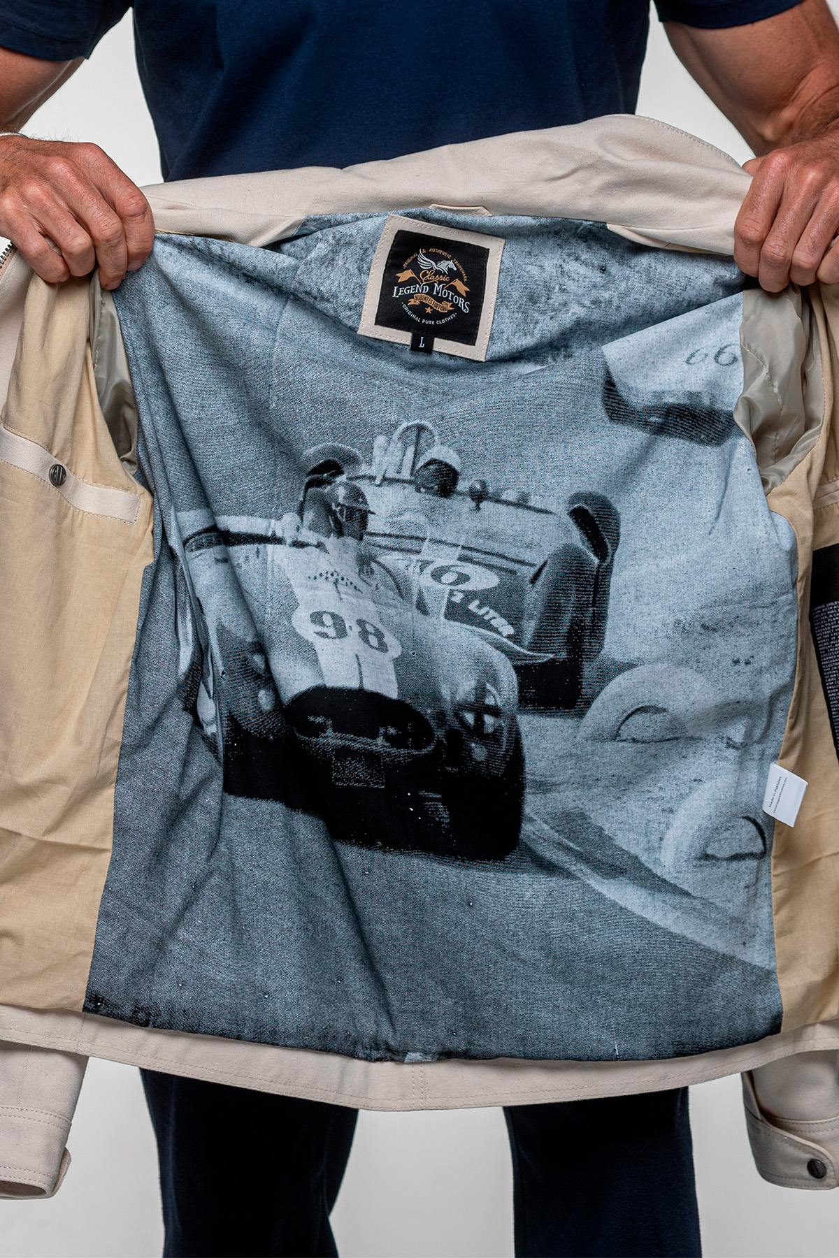 Chaqueta Hombre Carroll Shelby SNAKE ECRU — vista 5