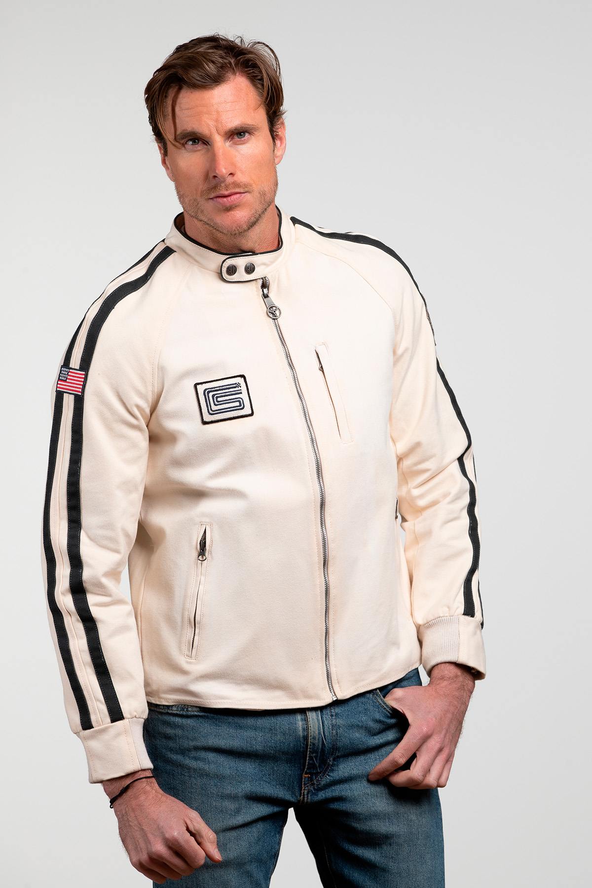 Herren Jacke Carroll Shelby O'SHELL ECRU — Ansicht 4