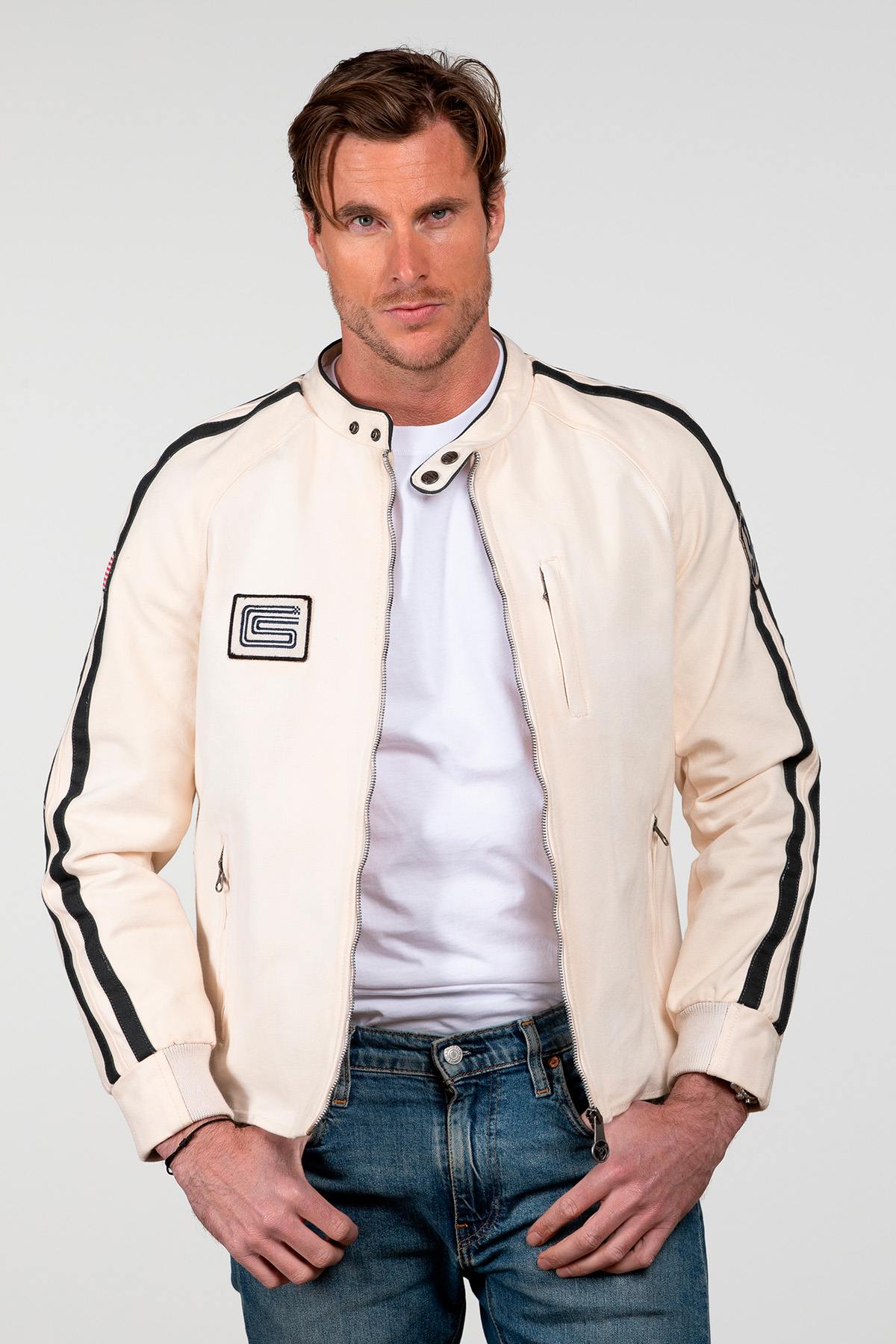 Herren Jacke Carroll Shelby O'SHELL ECRU — Ansicht 1