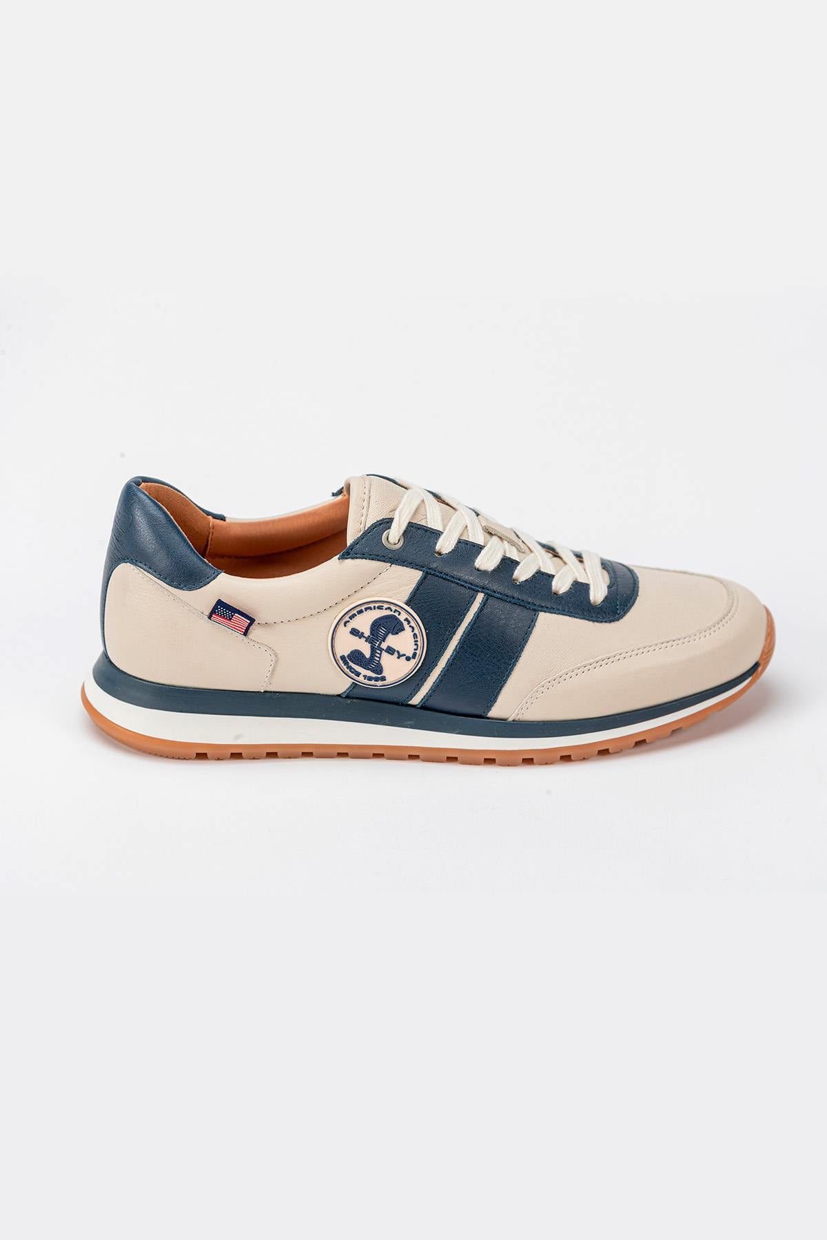 Scarpe Da Ginnastica In Pelle Uomo Carroll Shelby HALL ECRU — vista 2