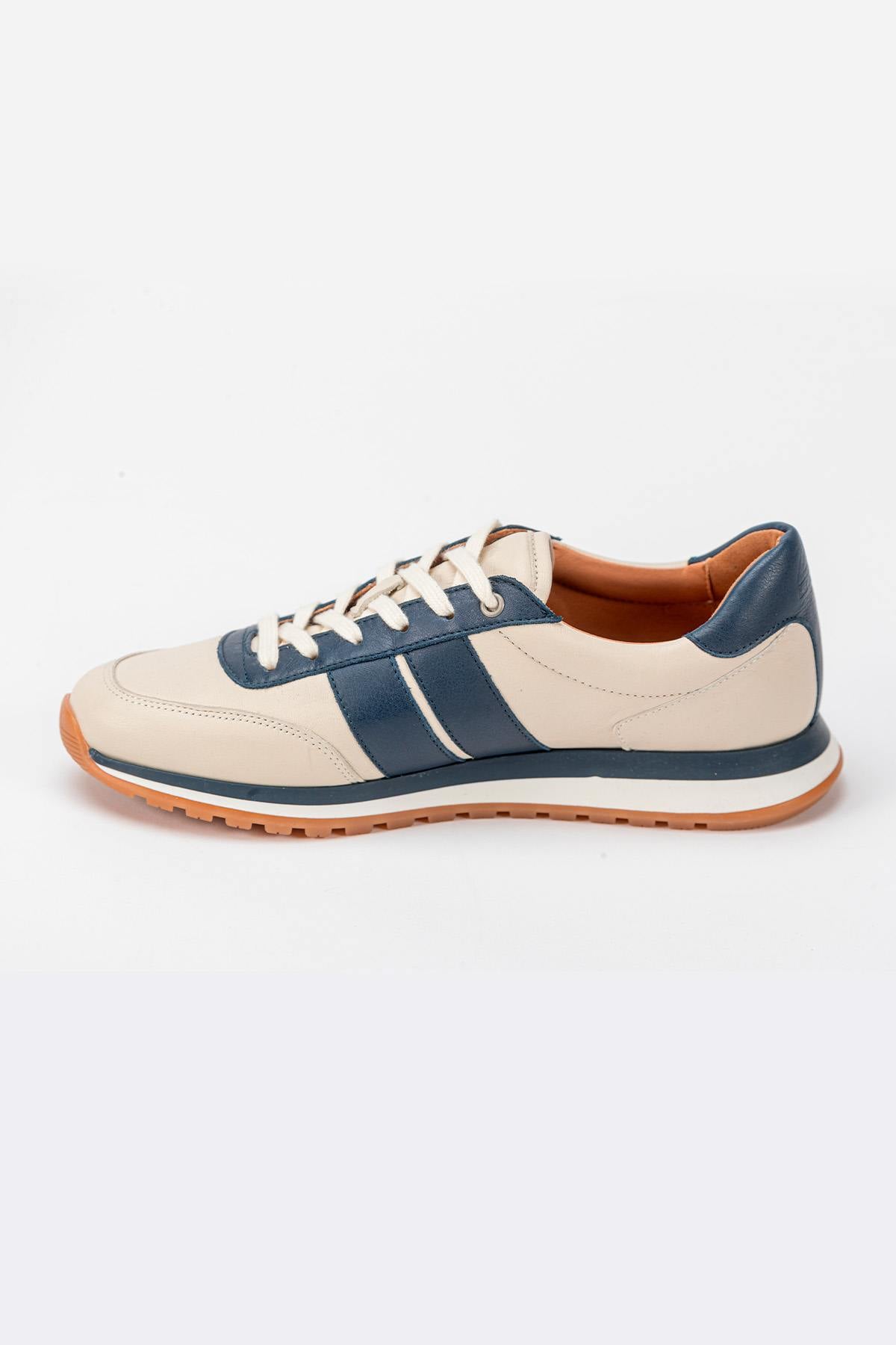 Scarpe Da Ginnastica In Pelle Uomo Carroll Shelby HALL ECRU — vista 3
