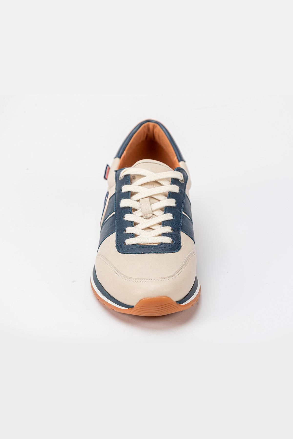 Scarpe Da Ginnastica In Pelle Uomo Carroll Shelby HALL ECRU — vista 4