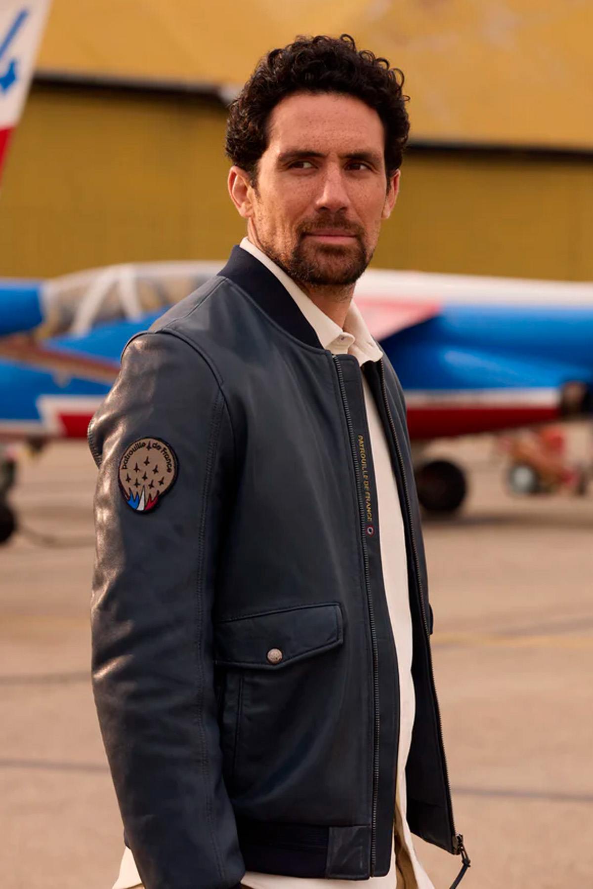 Giacche Uomo Patrouille De France RUN ALPHA BLEU OCEAN — vista 1