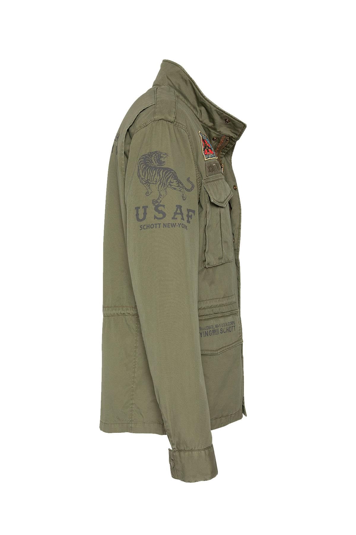 Herren Mantel Schott DARDEN KAKI — Ansicht 11