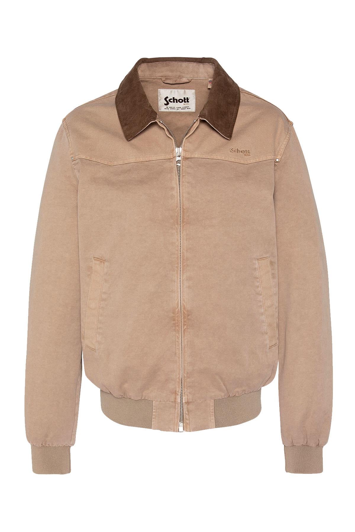 Herren Jacke Schott CHALK TAUPE — Ansicht 7