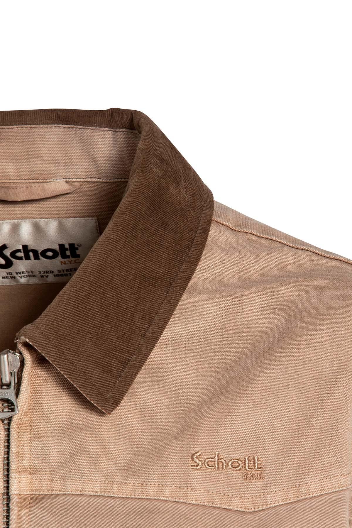 Herren Jacke Schott CHALK TAUPE — Ansicht 9