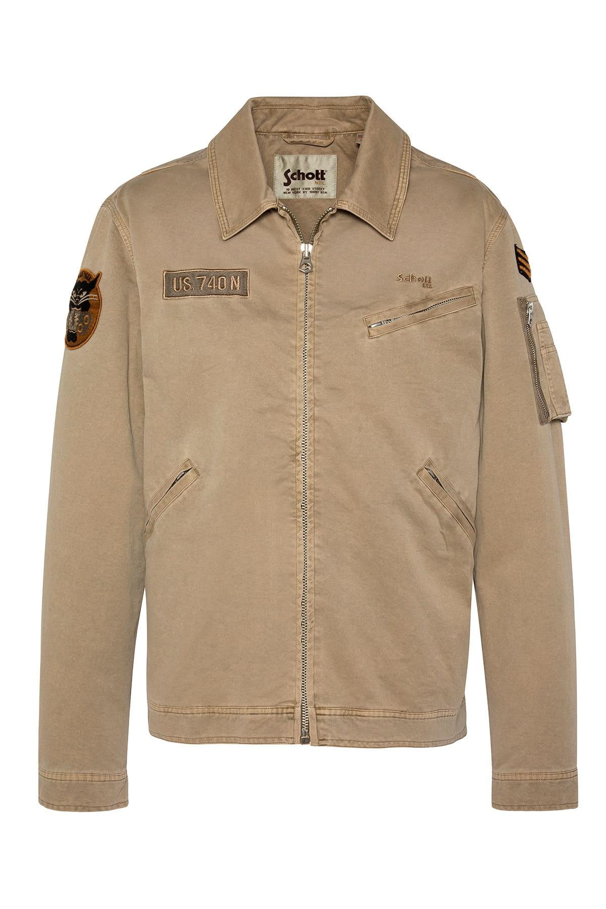 Herren Jacke Schott DALLIN TAUPE — Ansicht 7