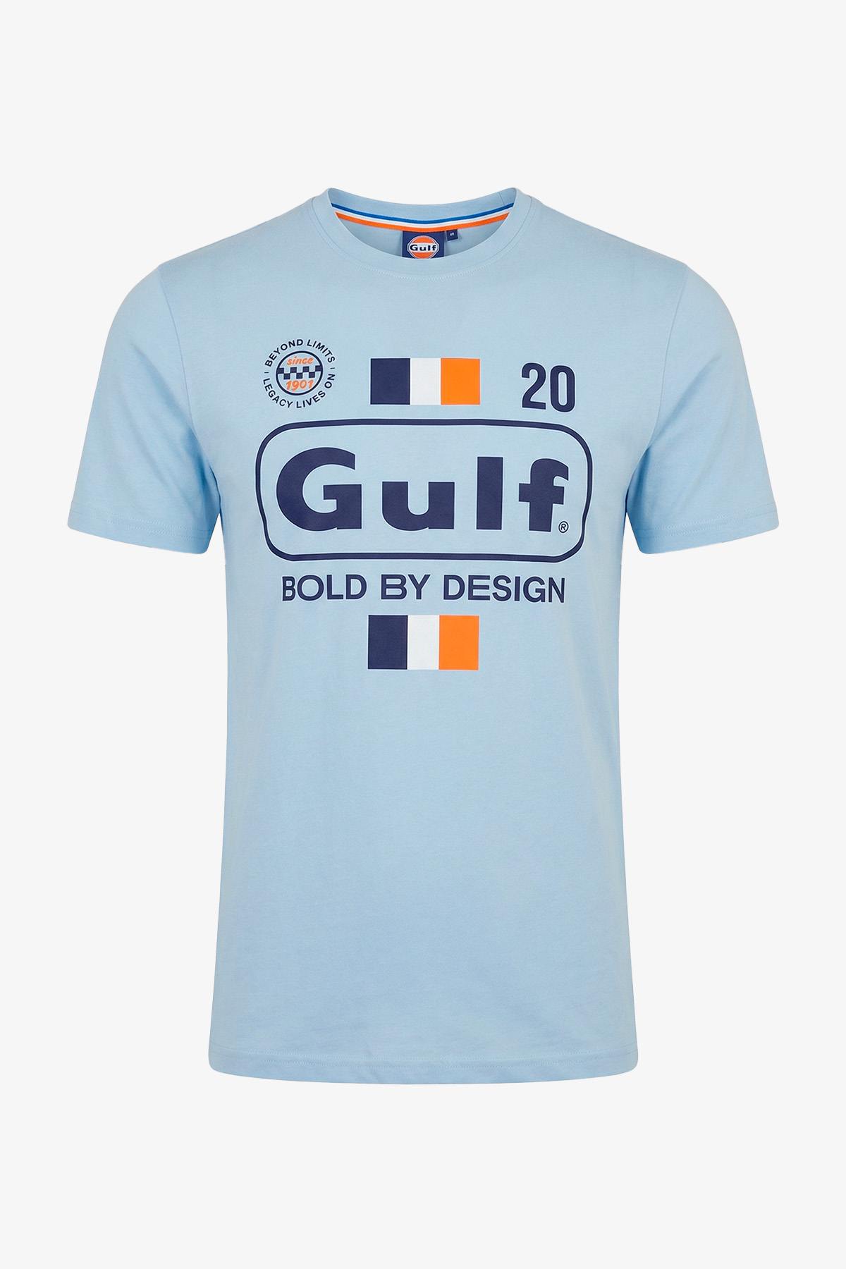 Herren T-shirt Gulf TEE SHIRT GULF TSM02-125 LIGHT BLUE — Ansicht 1