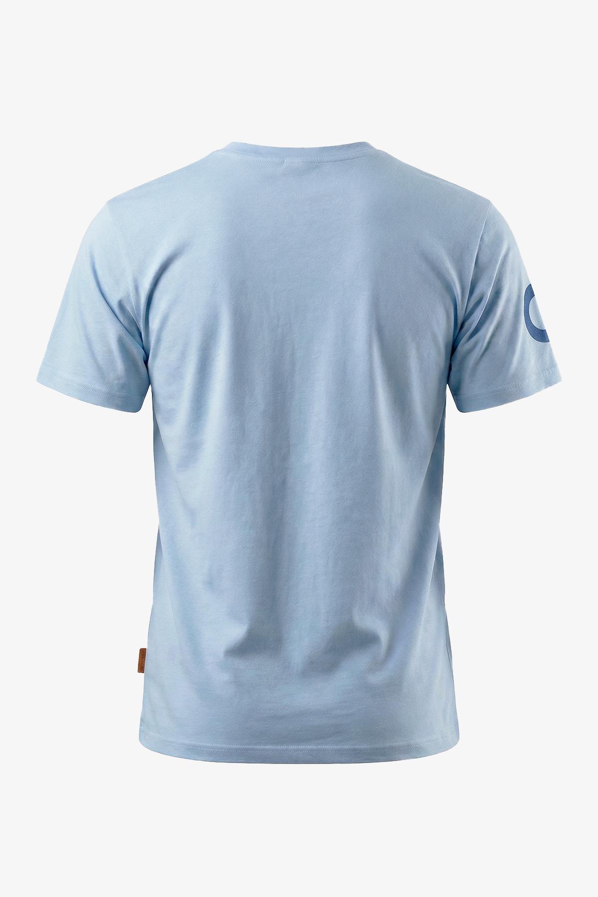 Herren T-shirt Gulf TEE SHIRT GULF TSM02-125 LIGHT BLUE — Ansicht 2