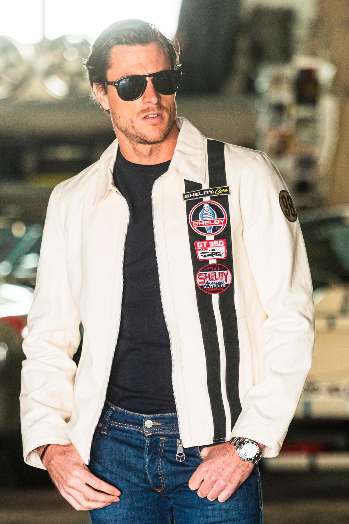 Chaqueta Hombre Carroll Shelby SNAKE ECRU — vista 1