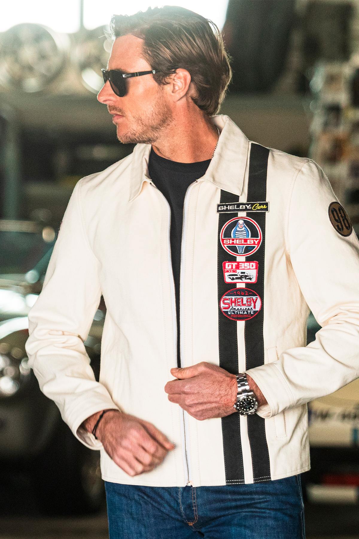 Chaqueta Hombre Carroll Shelby SNAKE ECRU — vista 2