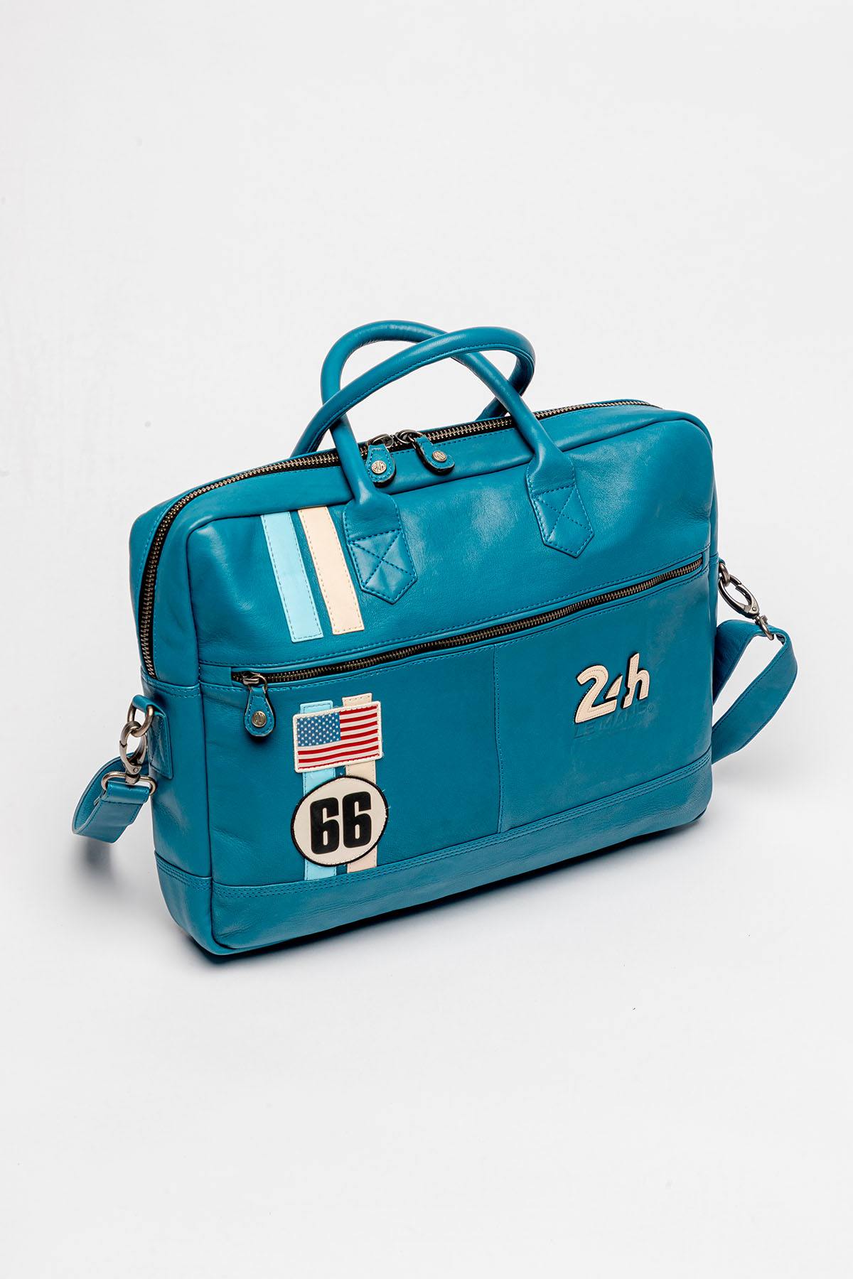 Herren Taschen 24h Le Mans BRUCE MESSENGER BLEU MALLARD — Ansicht 3