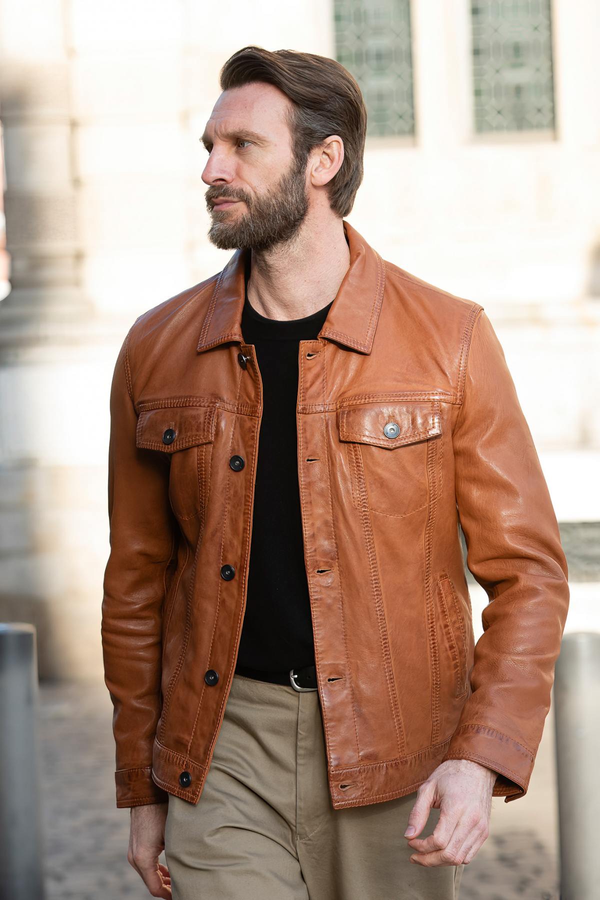 Chaqueta Hombre Cityzen TENNESSE COGNAC — vista 1