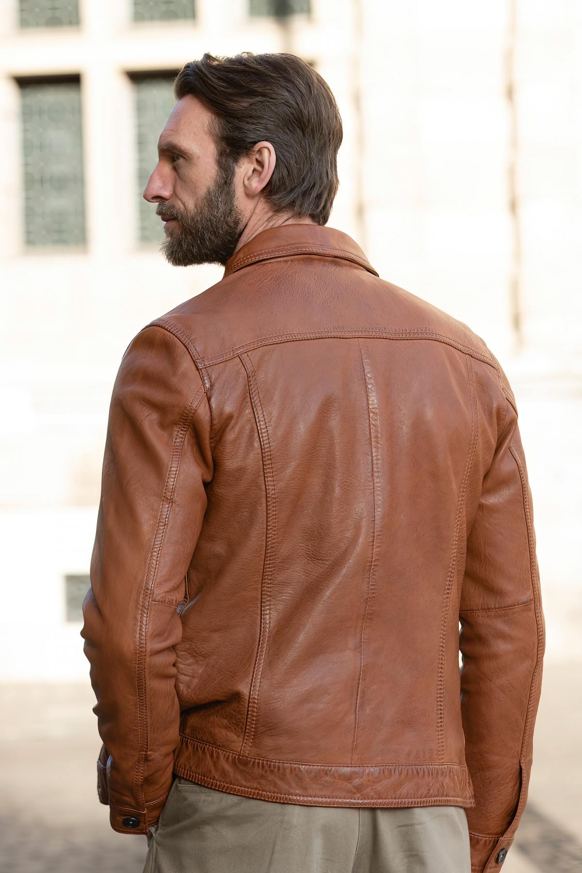 Chaqueta Hombre Cityzen TENNESSE COGNAC — vista 3