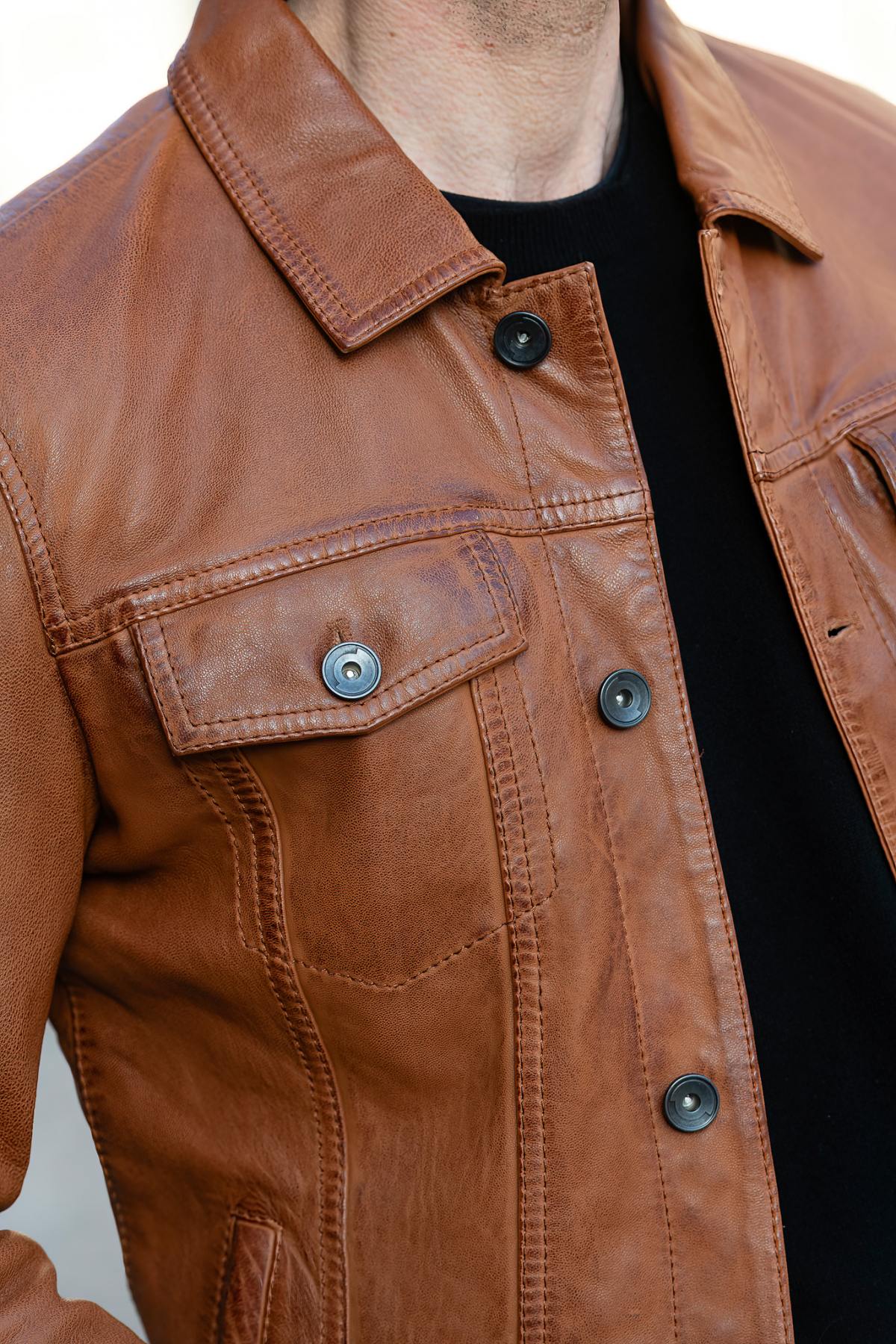 Chaqueta Hombre Cityzen TENNESSE COGNAC — vista 2