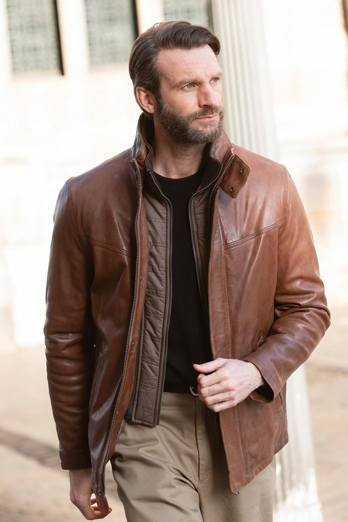 Herren Mantel Daytona DARWIN IC LAMB ZENITH BISON — Ansicht 7