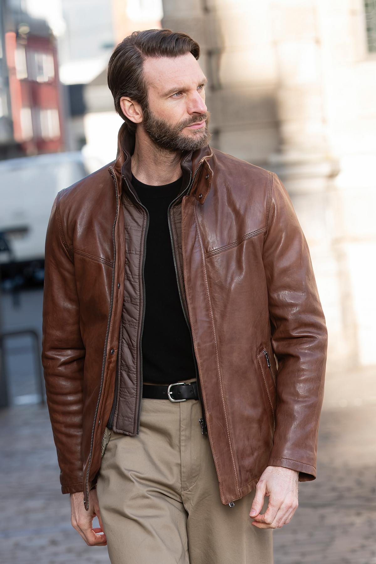 Herren Mantel Daytona DARWIN IC LAMB ZENITH BISON — Ansicht 3