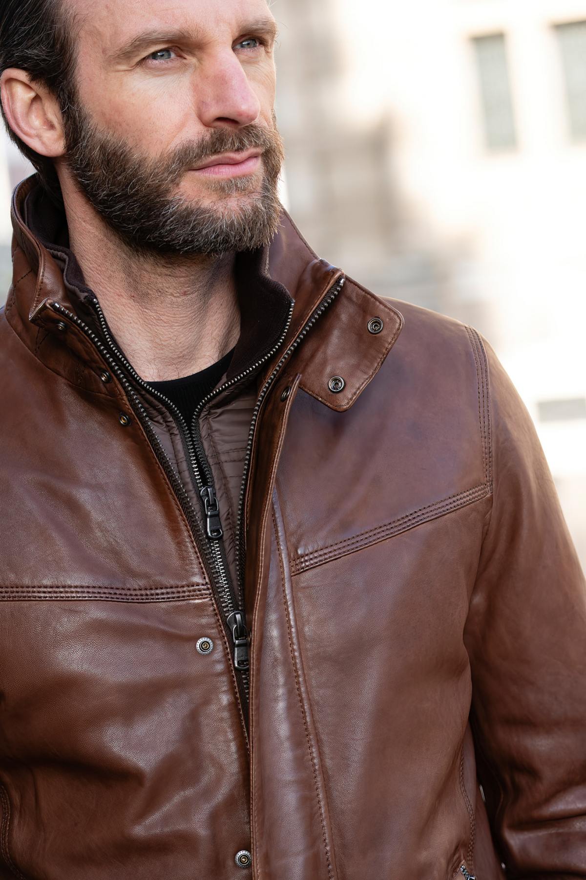 Herren Mantel Daytona DARWIN IC LAMB ZENITH BISON — Ansicht 5
