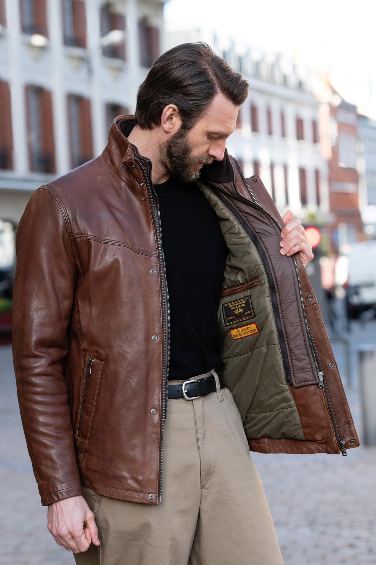 Herren Mantel Daytona DARWIN IC LAMB ZENITH BISON — Ansicht 6