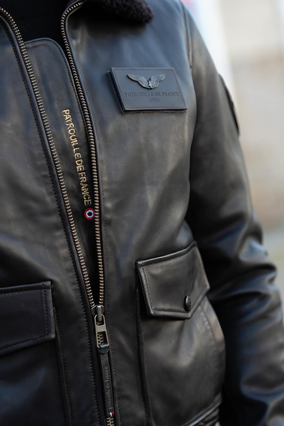 Blouson Homme Patrouille De France A-2 ELITE BROWN — vue 5