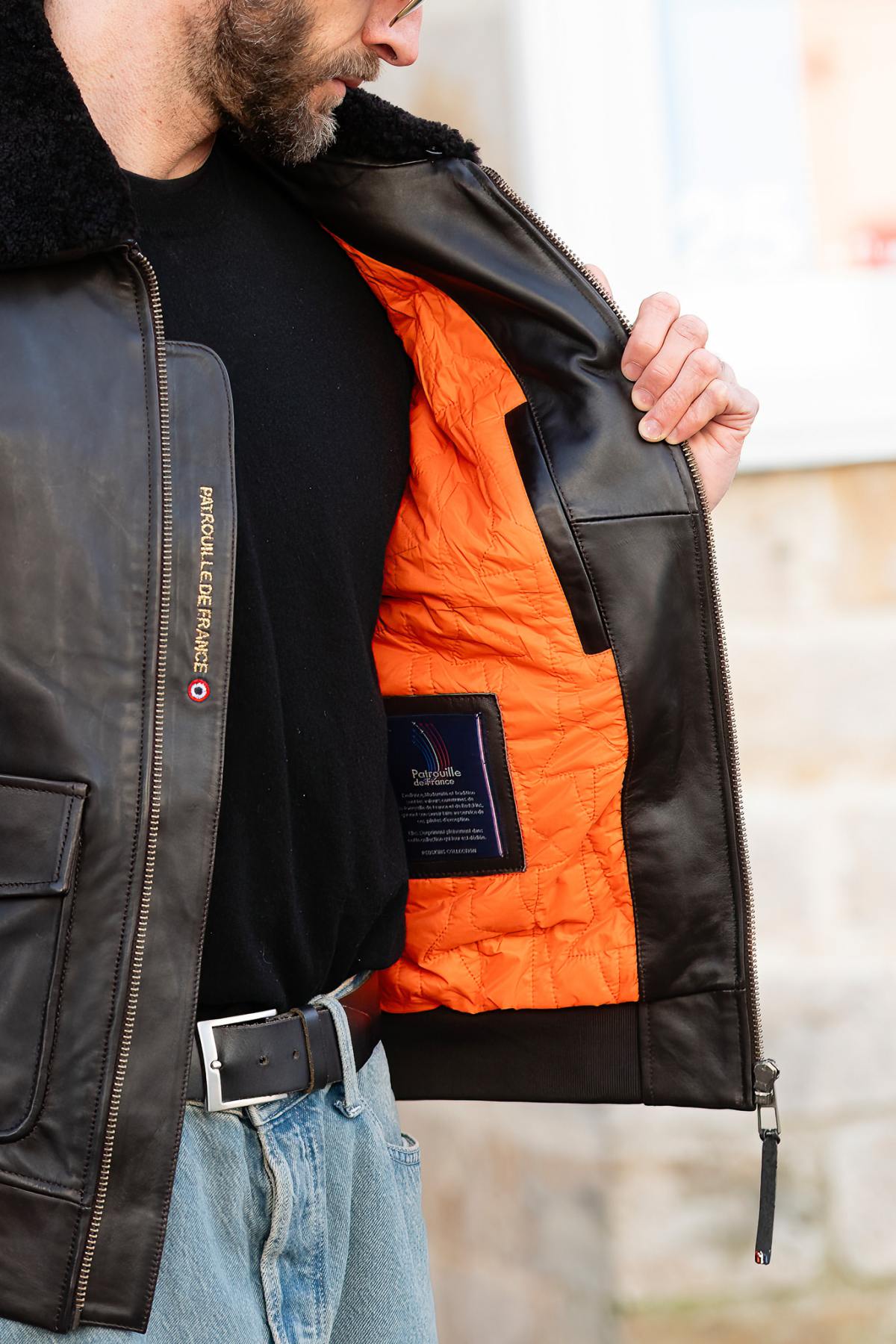 Blouson Homme Patrouille De France A-2 ELITE BROWN — vue 9