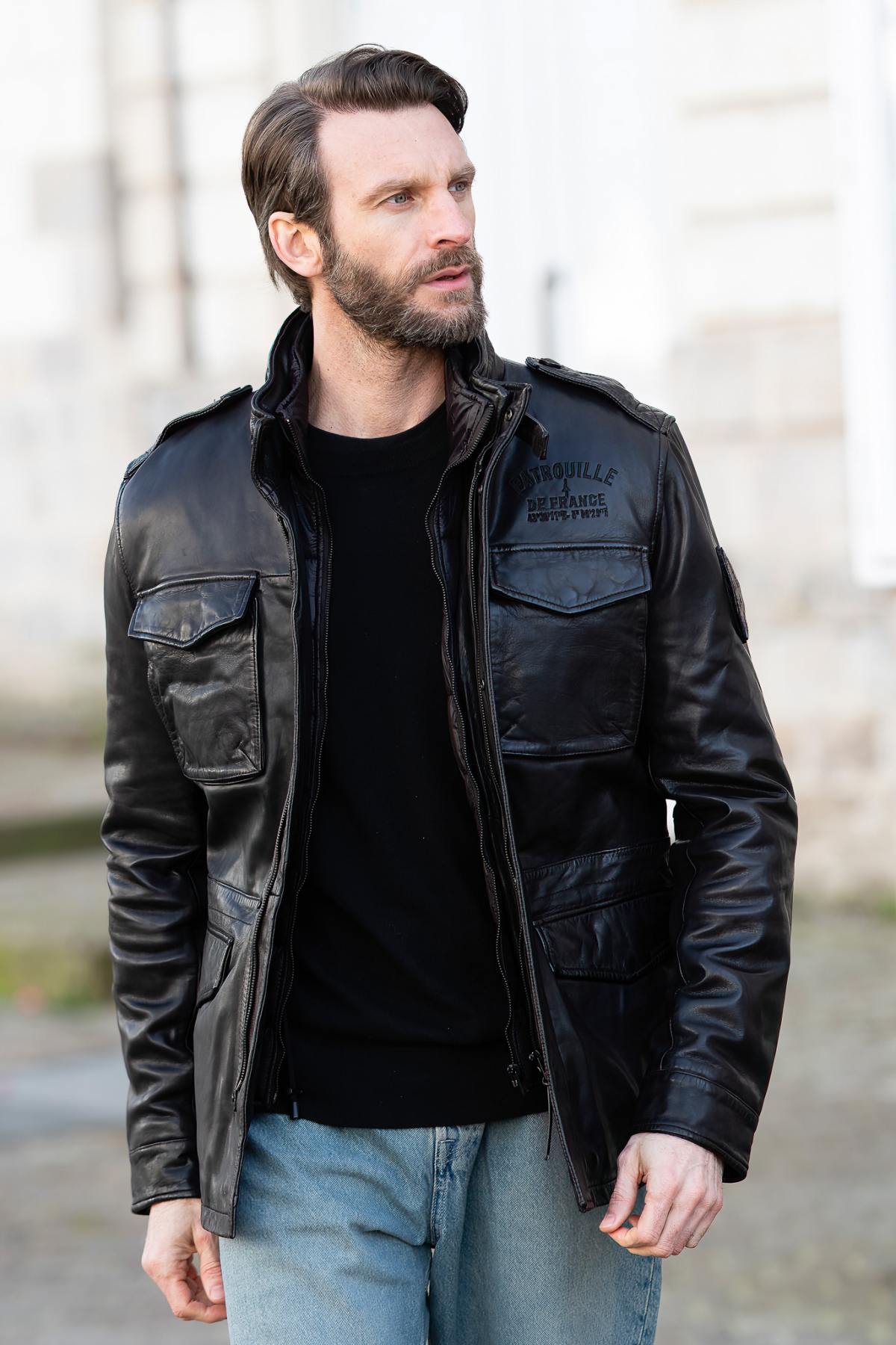 Veste Homme Patrouille De France SERGENT DITY BROWN — vue 5