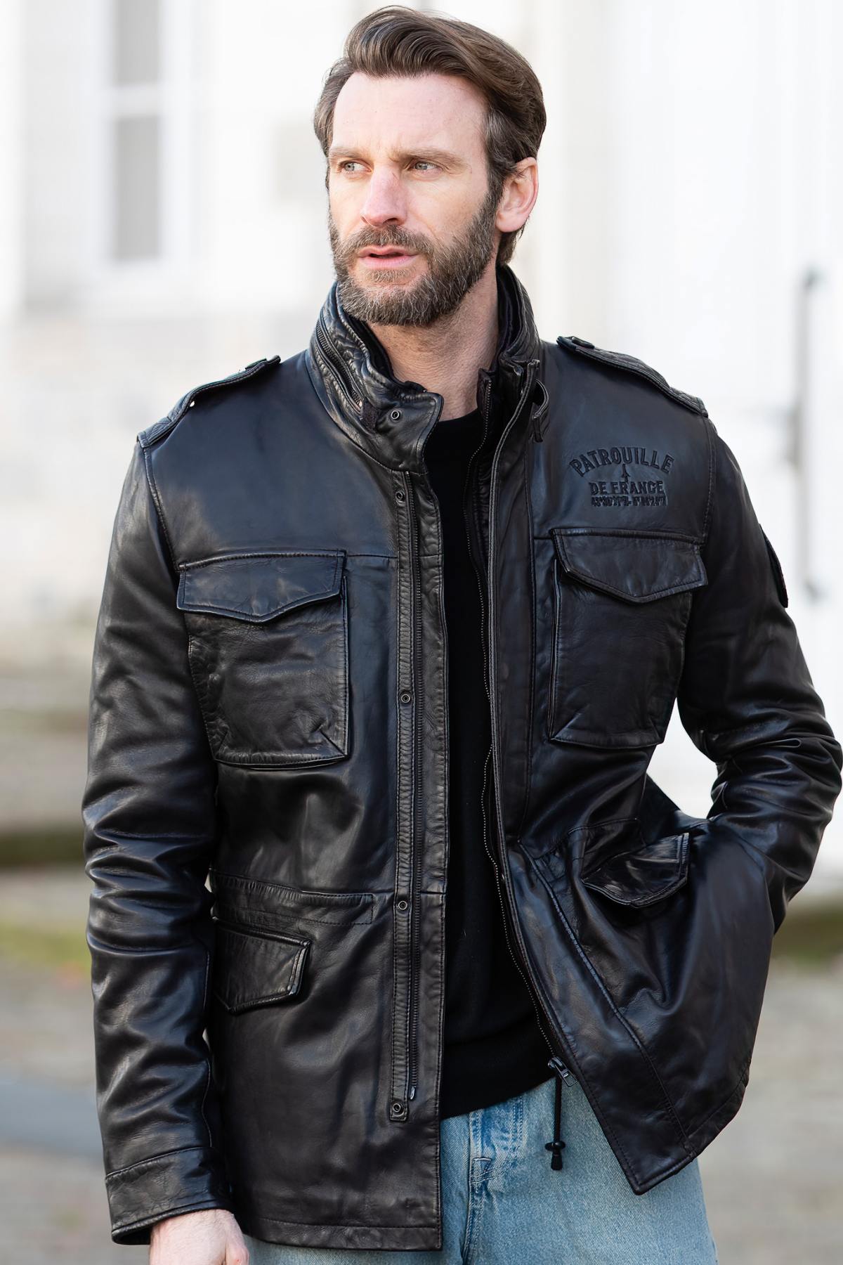 Veste Homme Patrouille De France SERGENT DITY BROWN — vue 4