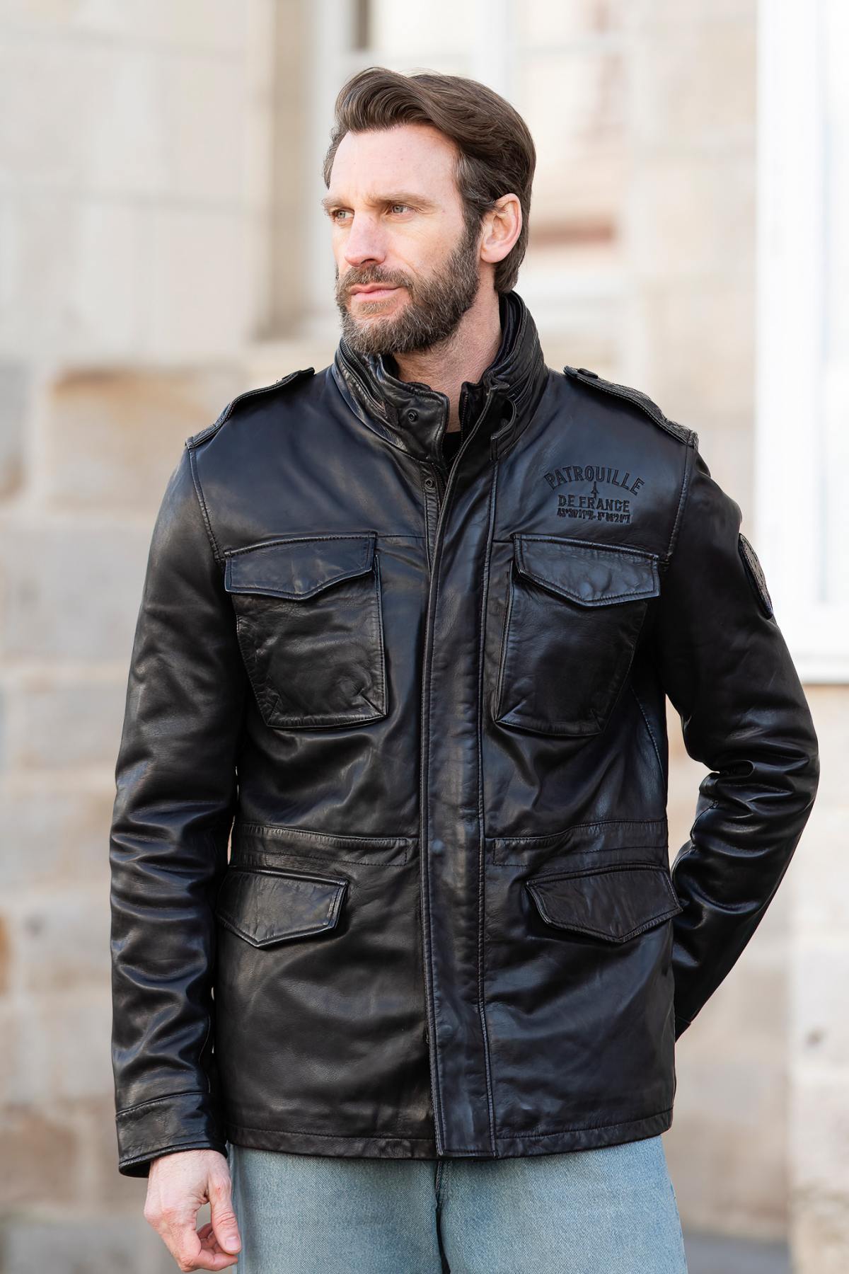 Veste Homme Patrouille De France SERGENT DITY BROWN — vue 7