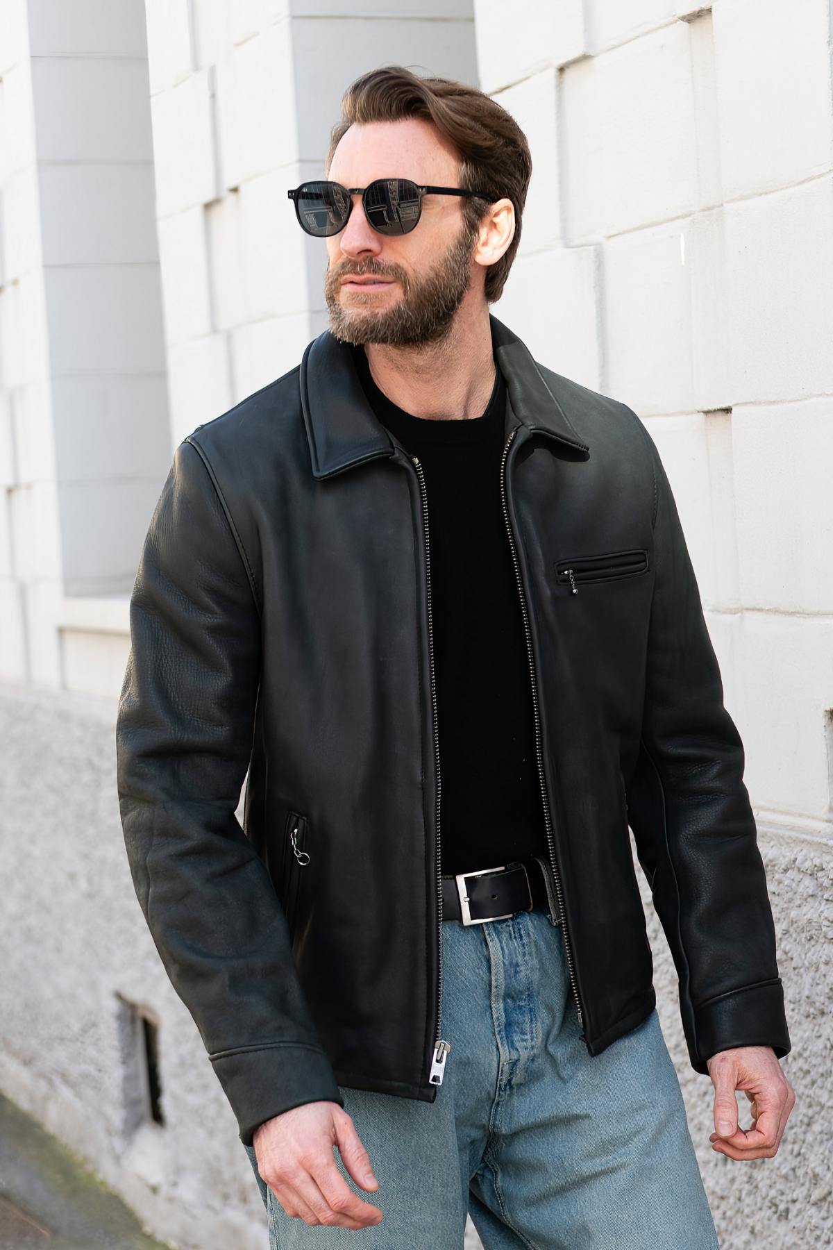 Herren Jacke Schott P693 BLACK — Ansicht 11