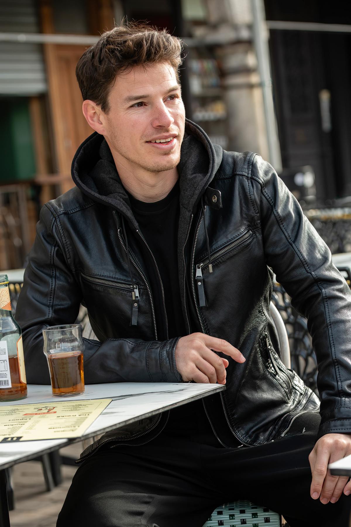 Chaqueta Hombre Cityzen KANSAS HOOD BLACK — vista 1