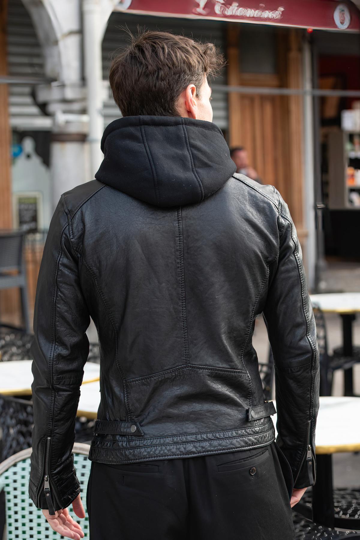 Chaqueta Hombre Cityzen KANSAS HOOD BLACK — vista 3