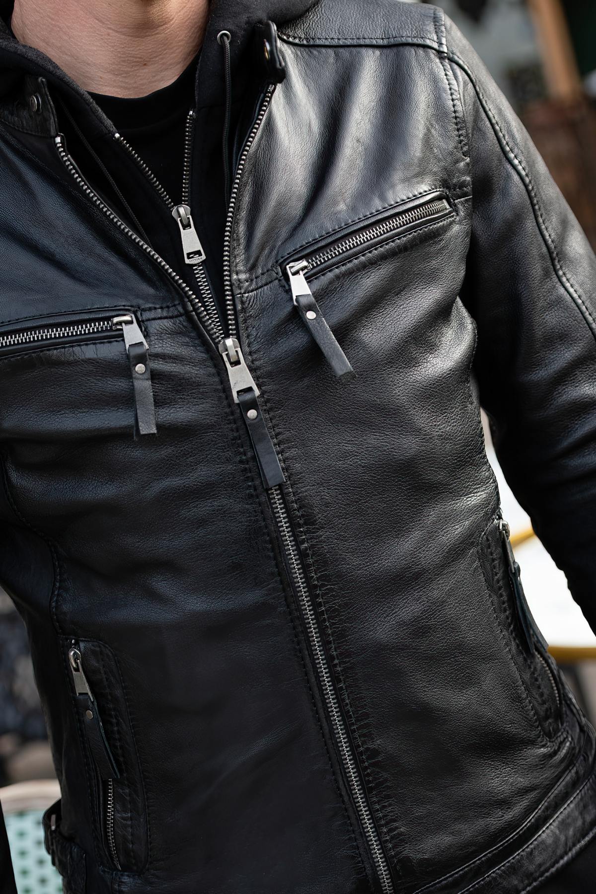 Chaqueta Hombre Cityzen KANSAS HOOD BLACK — vista 4