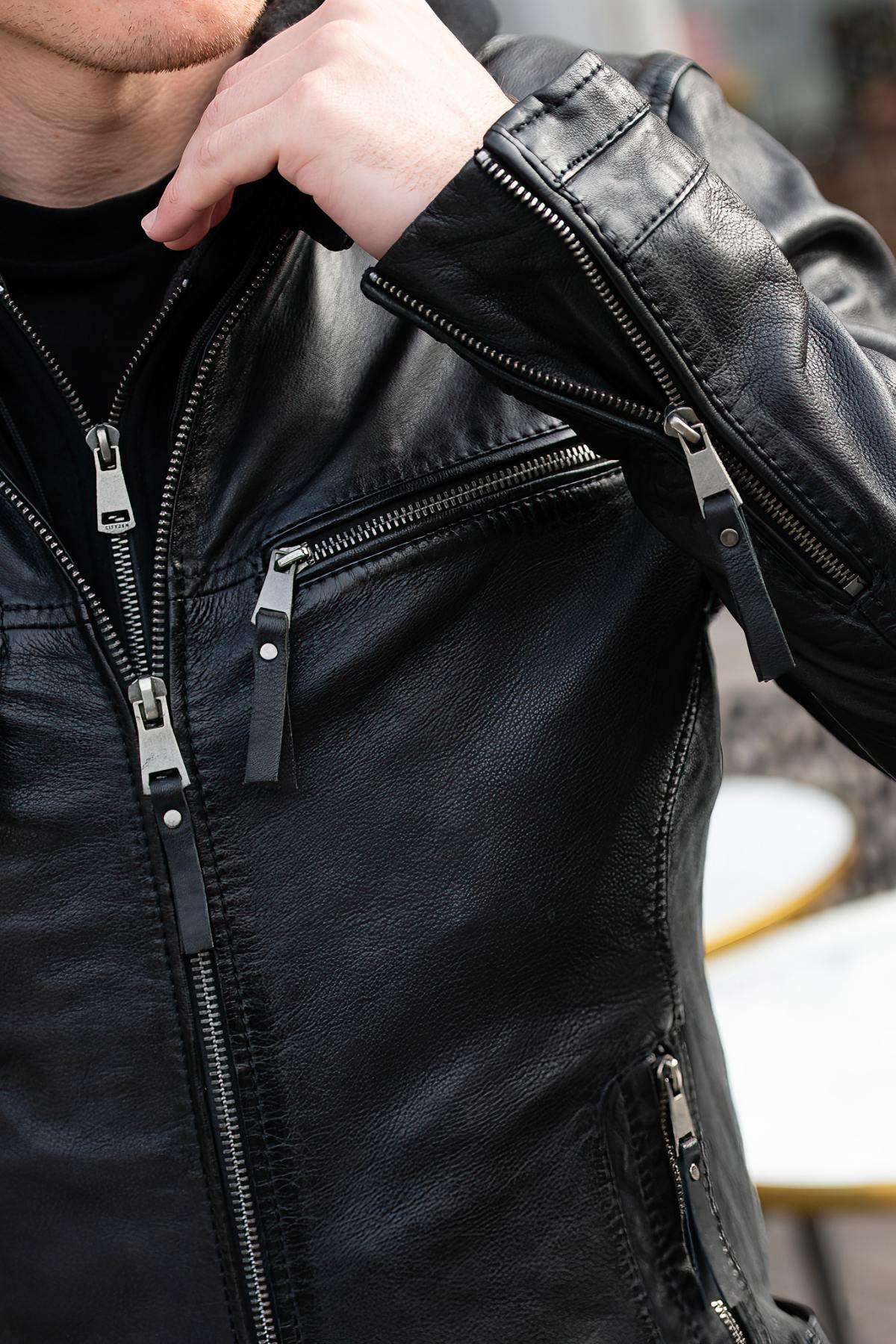 Chaqueta Hombre Cityzen KANSAS HOOD BLACK — vista 6