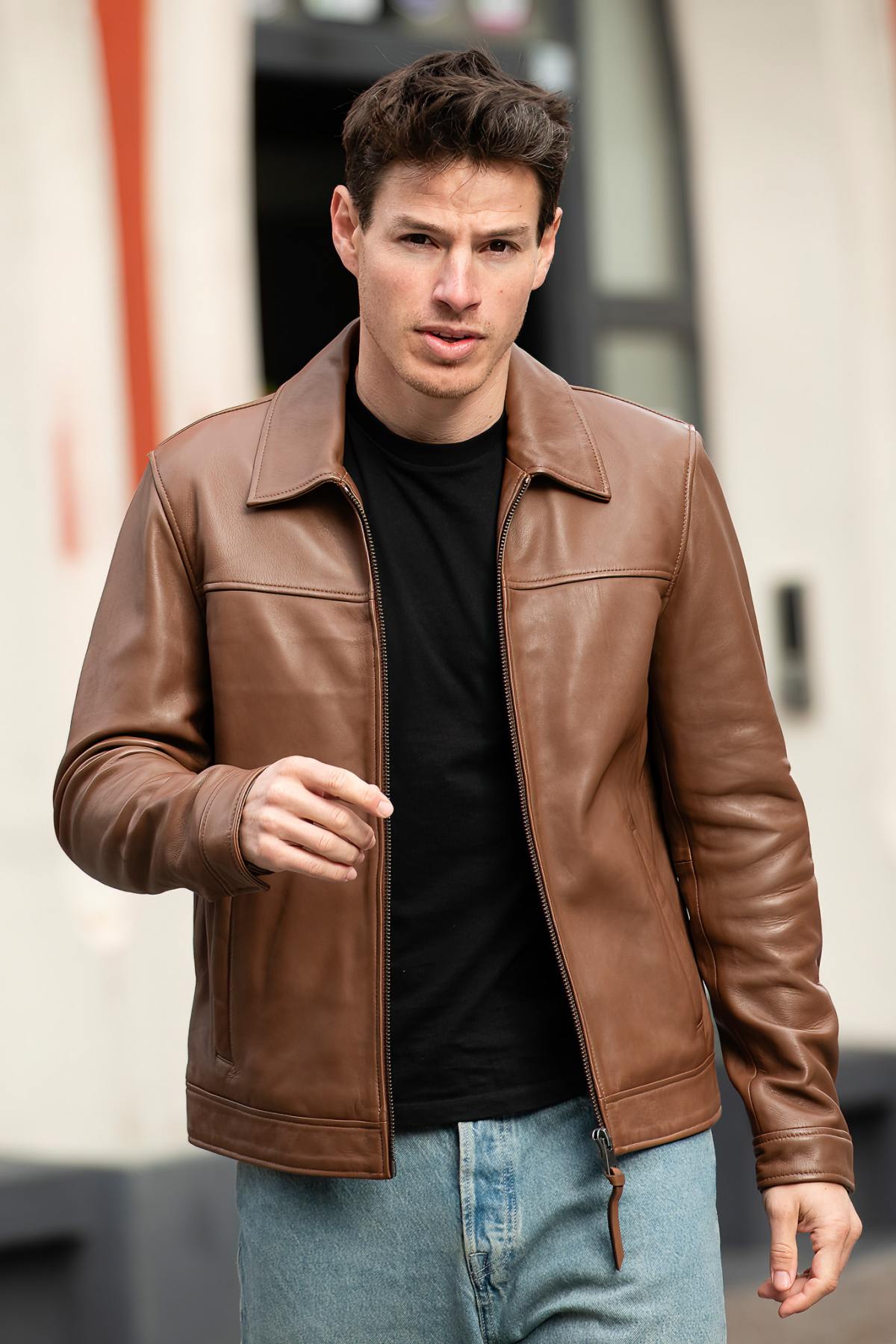 Herren Jacke Serge Pariente BALBAO CINAMON — Ansicht 4