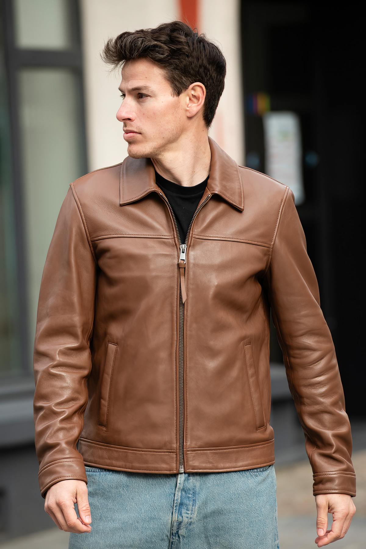 Herren Jacke Serge Pariente BALBAO CINAMON — Ansicht 8