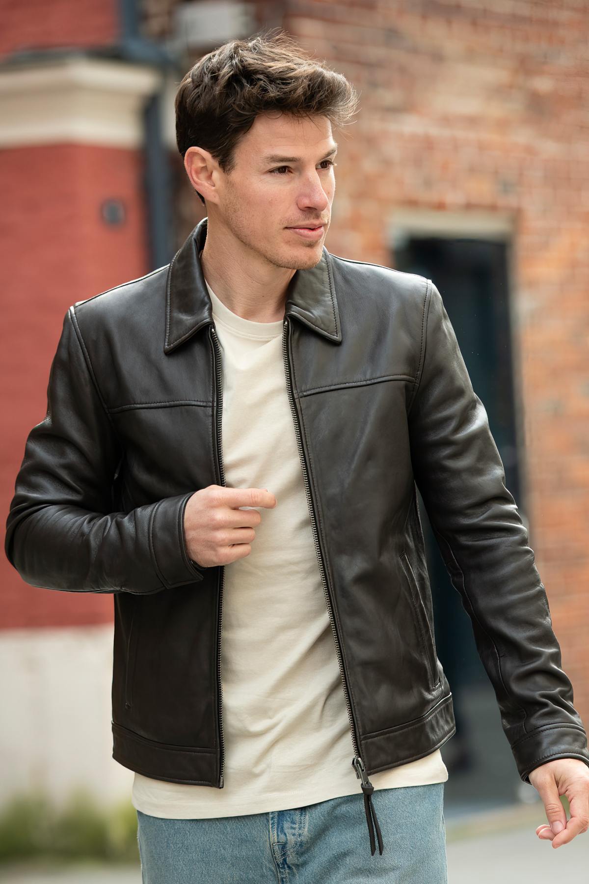 Herren Jacke Serge Pariente BALBAO BROWN — Ansicht 1