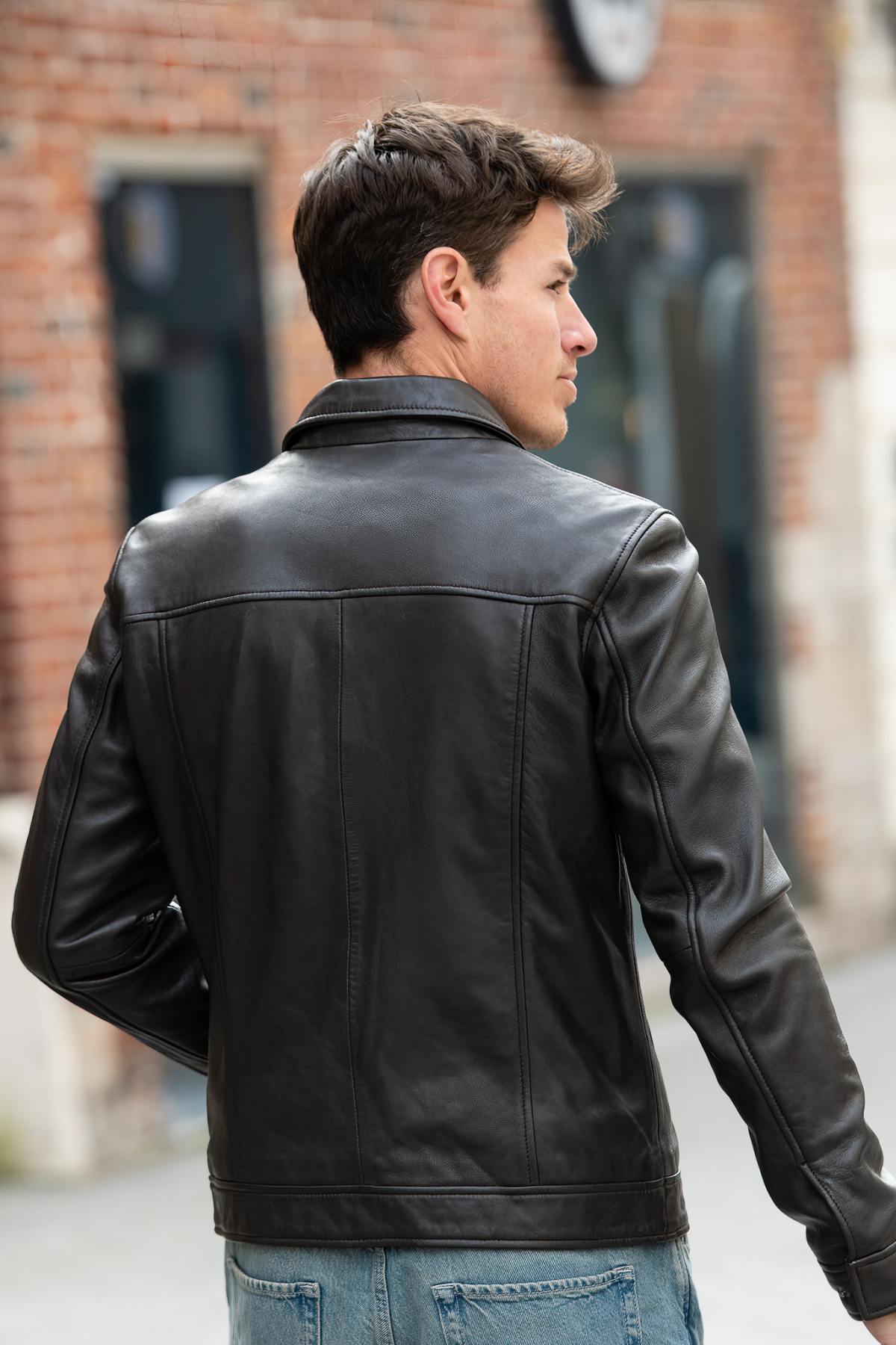 Herren Jacke Serge Pariente BALBAO BROWN — Ansicht 3