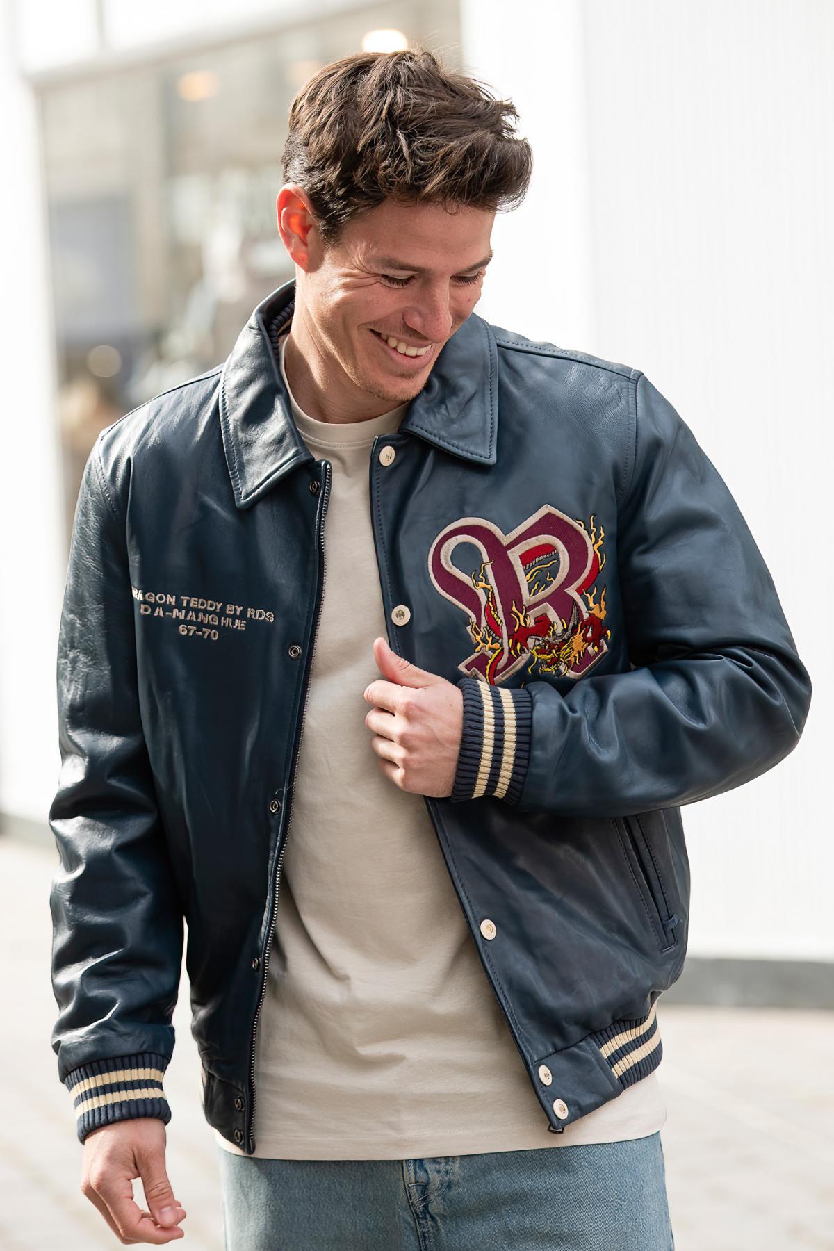 Chaqueta Hombre Redskins BRUCE LEGEND NAVY — vista 1