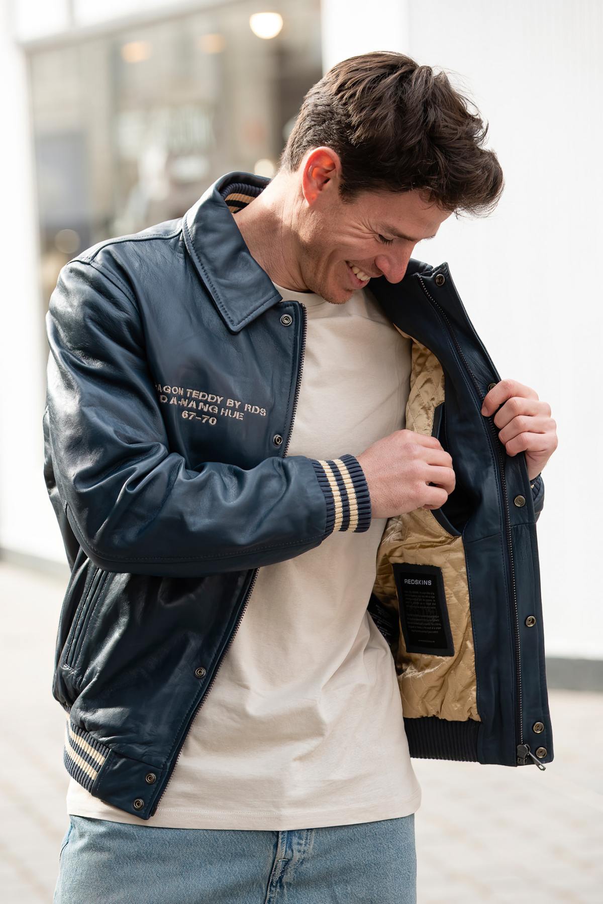 Chaqueta Hombre Redskins BRUCE LEGEND NAVY — vista 5