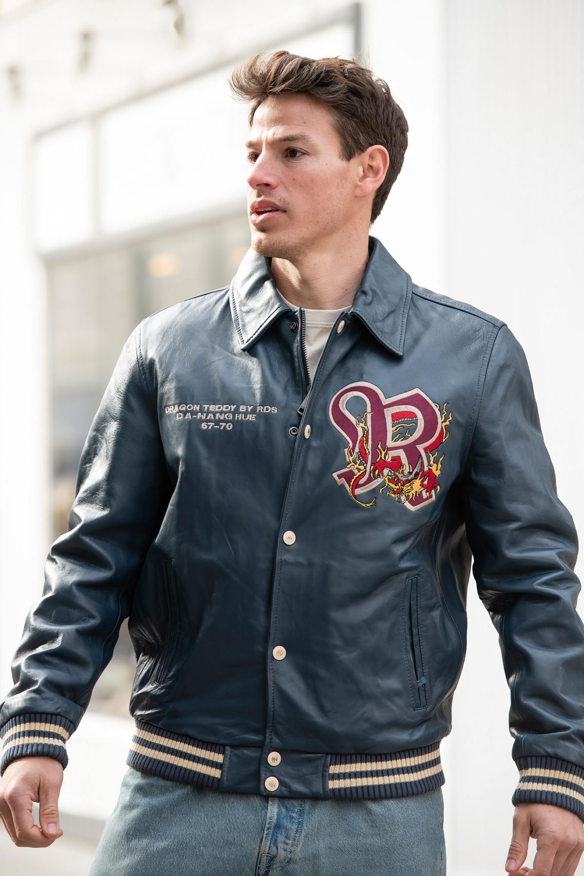 Chaqueta Hombre Redskins BRUCE LEGEND NAVY — vista 3
