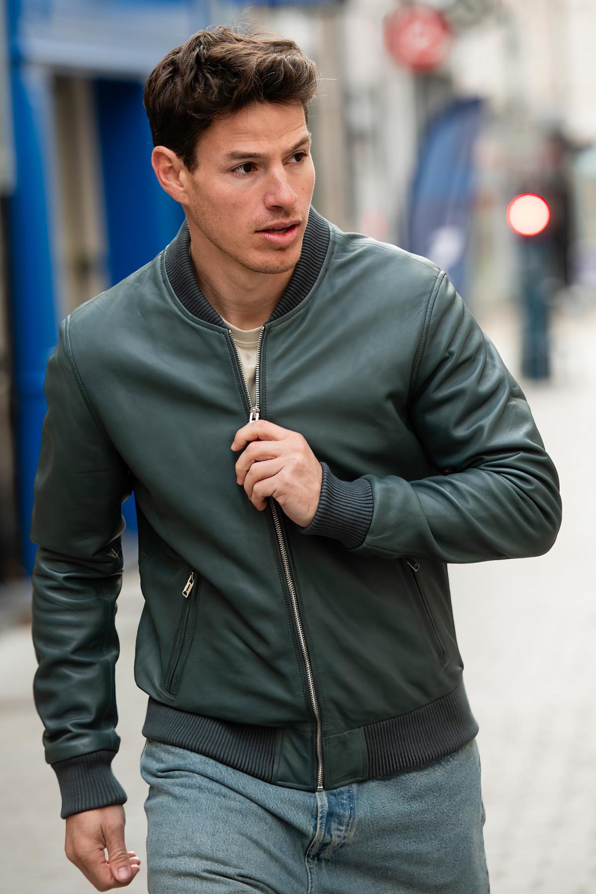Herren Jacke Serge Pariente BONBON OPAL BLUE — Ansicht 1