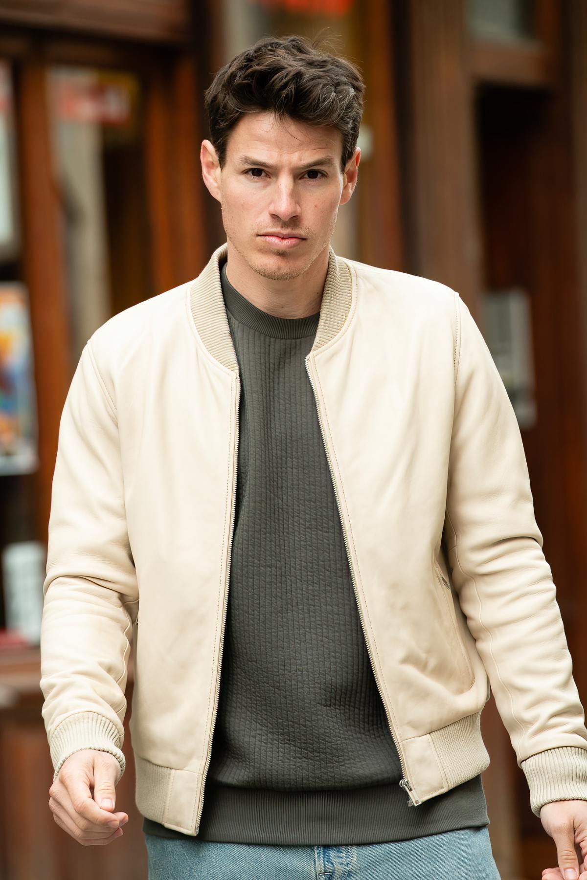 Herren Jacke Serge Pariente BONBON RAW WOOL — Ansicht 1