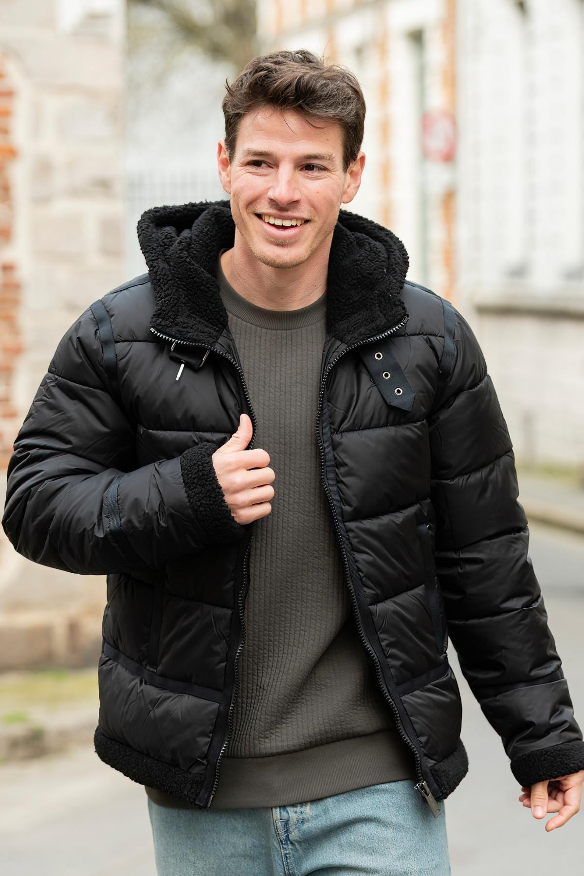 Blouson Homme Schott IDAK2 BLACK — vue 1