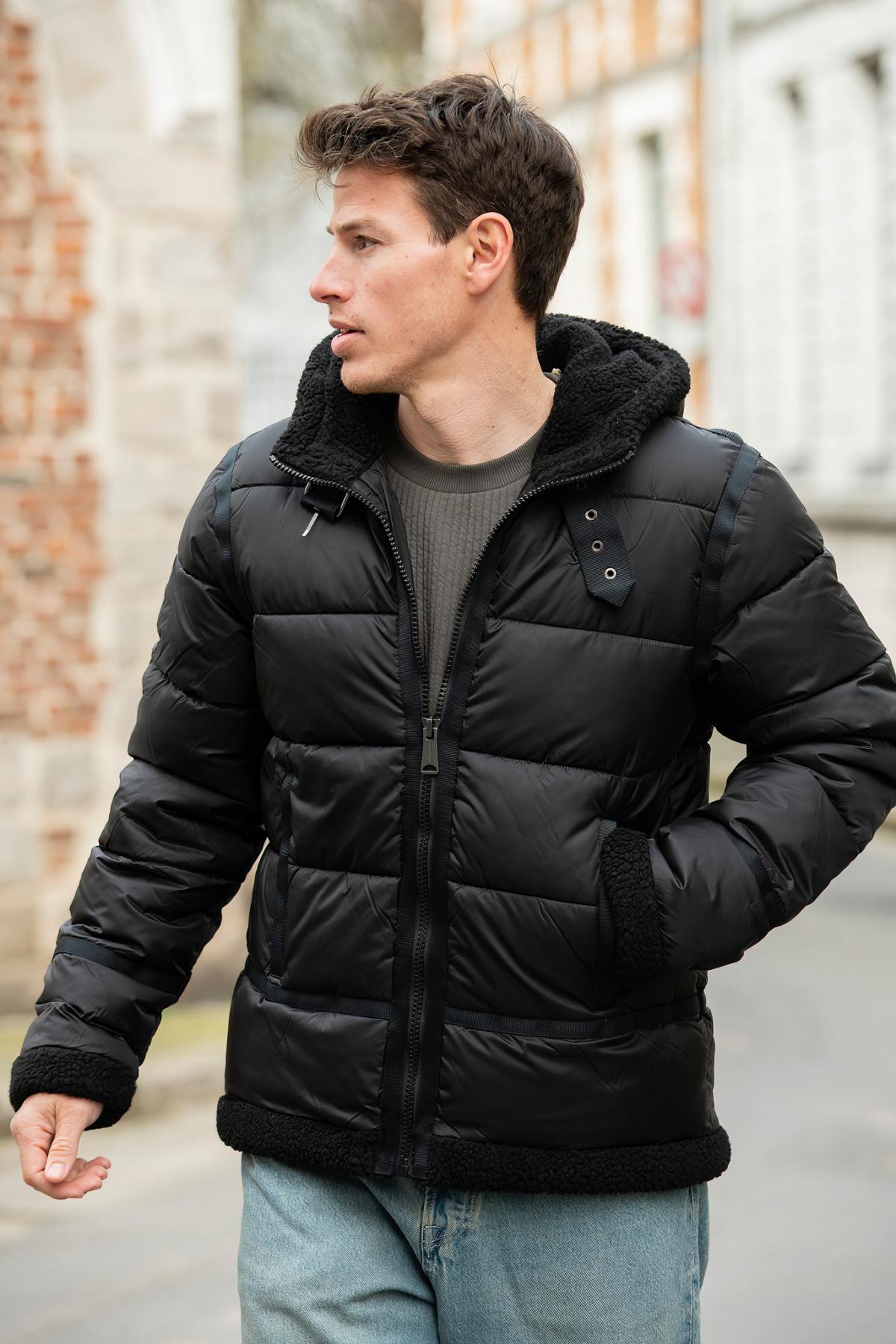 Blouson Homme Schott IDAK2 BLACK — vue 6