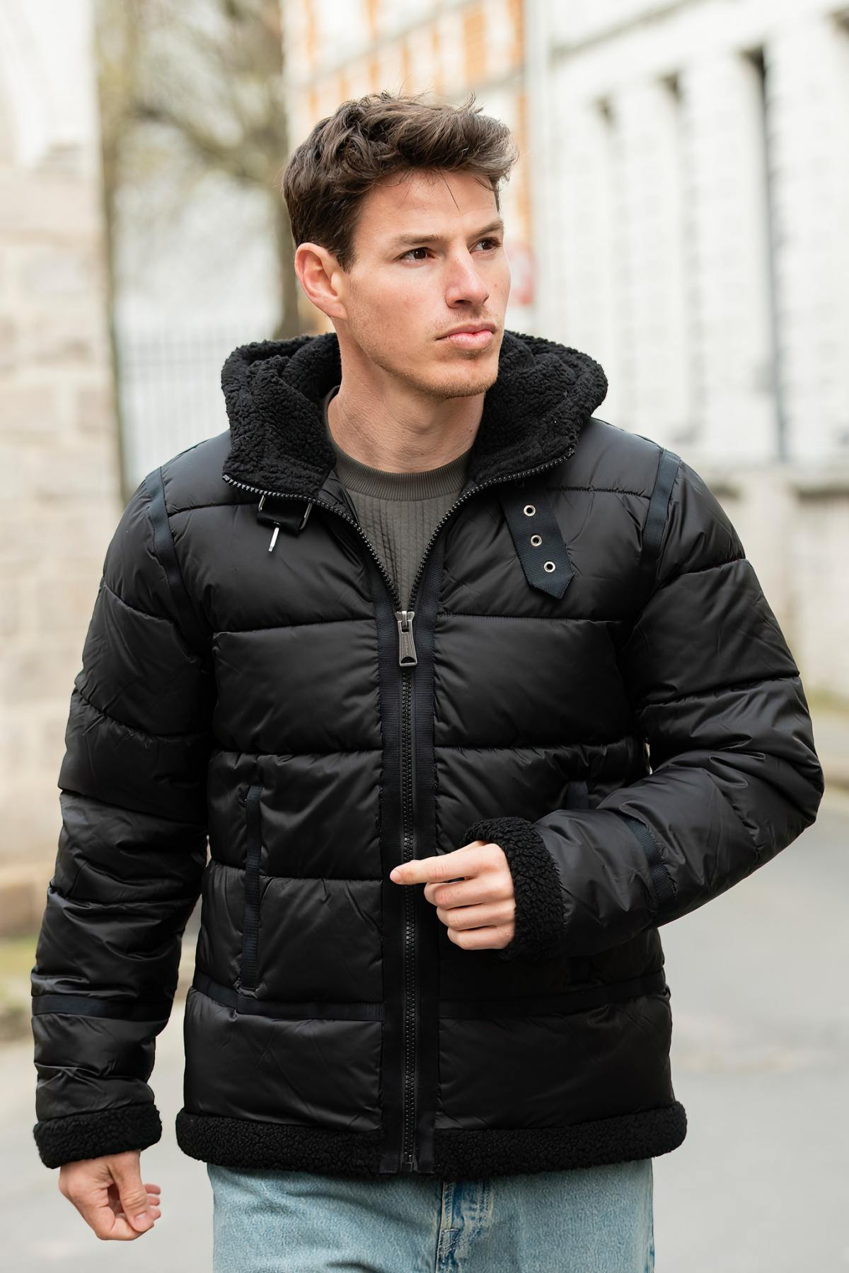 Blouson Homme Schott IDAK2 BLACK — vue 2