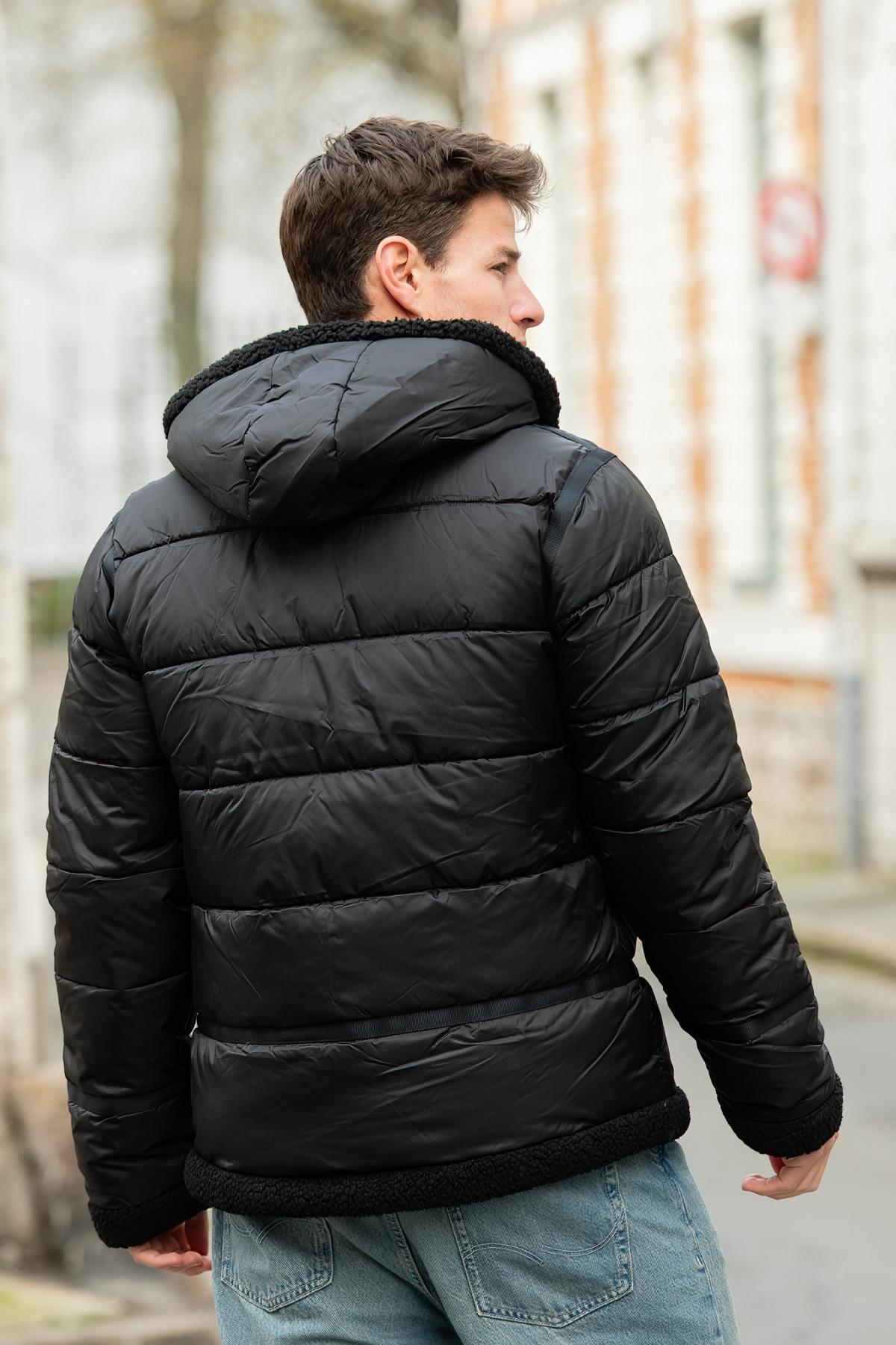 Blouson Homme Schott IDAK2 BLACK — vue 5