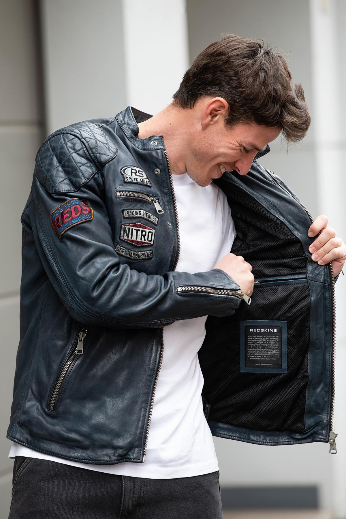 Chaqueta Hombre Redskins NITRO BARCELONA OCEAN BLUE — vista 2